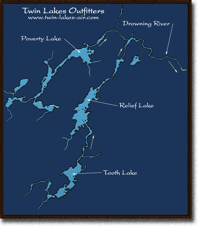 Map of Relief Lake