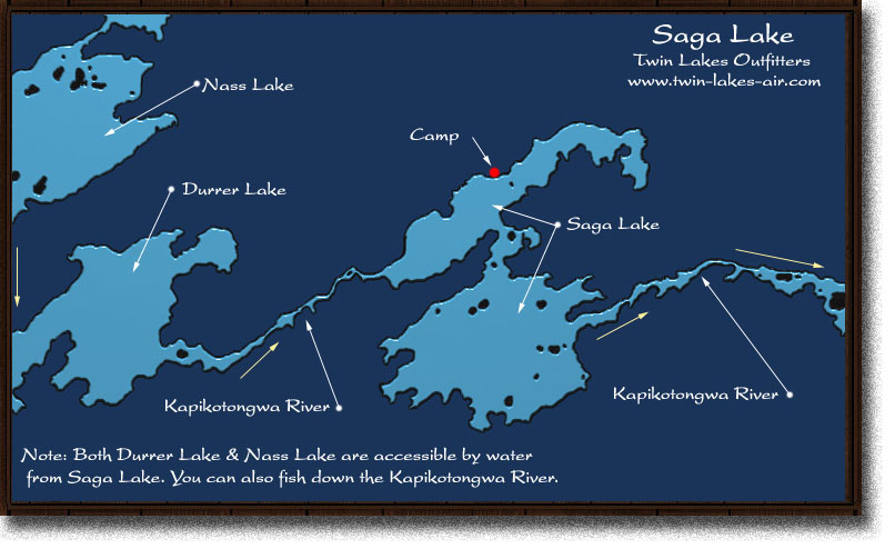 Map of Saga Lake